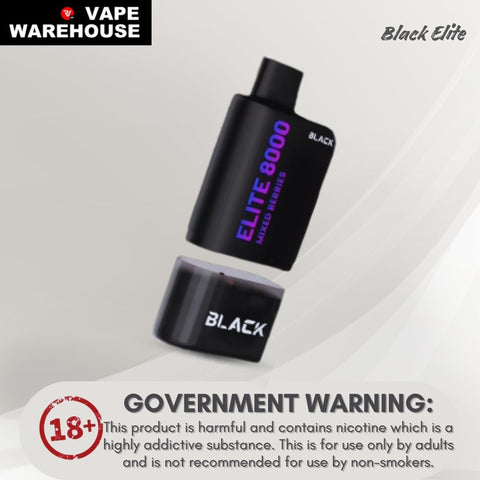 Black Elite 8k Disposable Pods